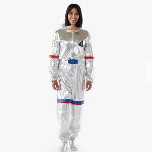 Pottery Barn Adult Light-Up Silver Astronaut Costume